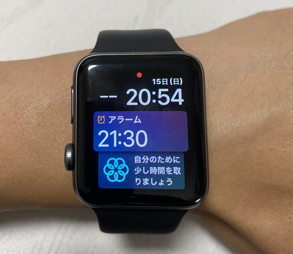 Apple Watchノッチ左側